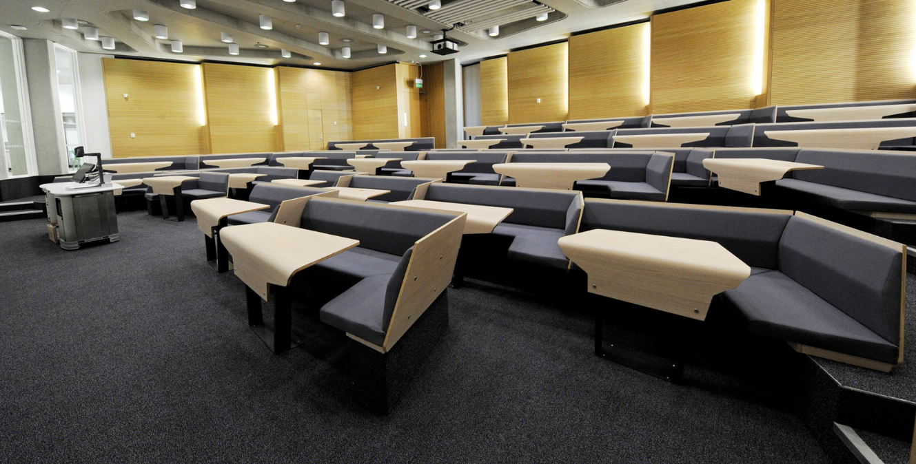 Loughborough lecture theatre seating CONNECT designed by UK product designers Simple Design Works