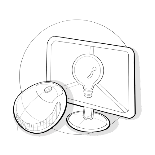 3D CAD services icon sketch by Simple Design Works
