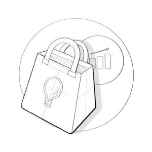 Market research services icon sketched by Simple Design Works