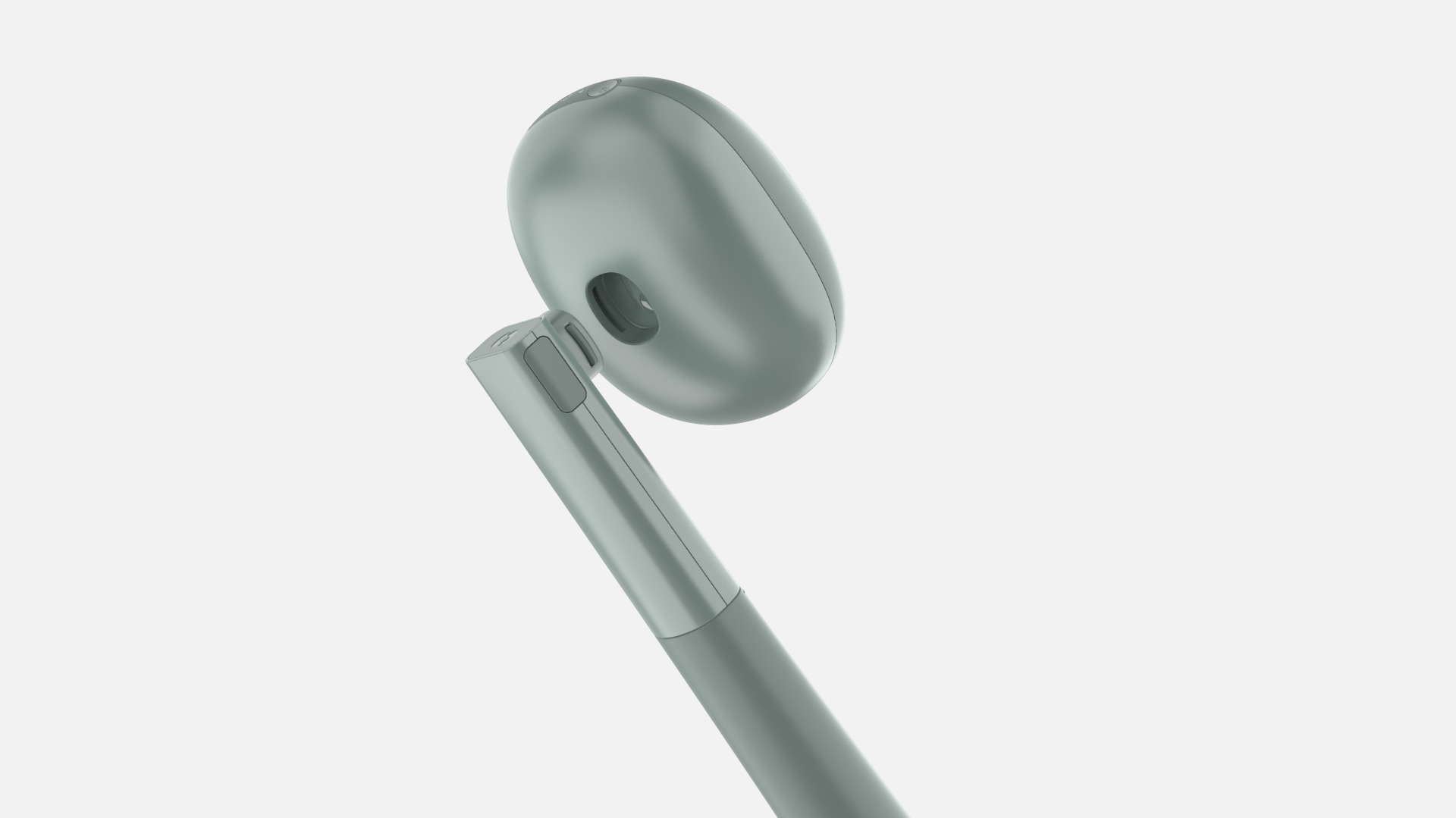 Render of the SkinSafe medical device handle developed by the industrial team at Simple Design Works