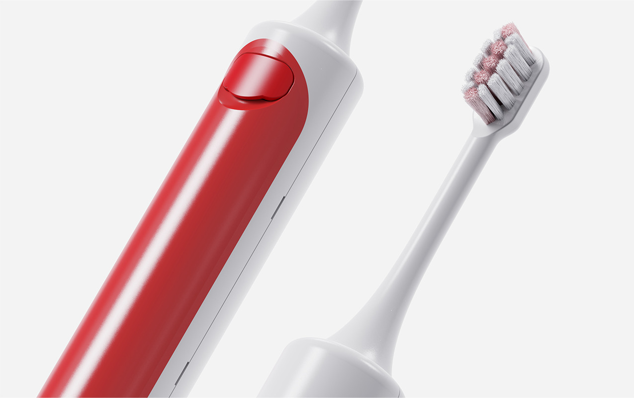 3D render of the toothbrush breathalyser concept by Simple Design Works for Weber Shandwick on behalf of Direct Line