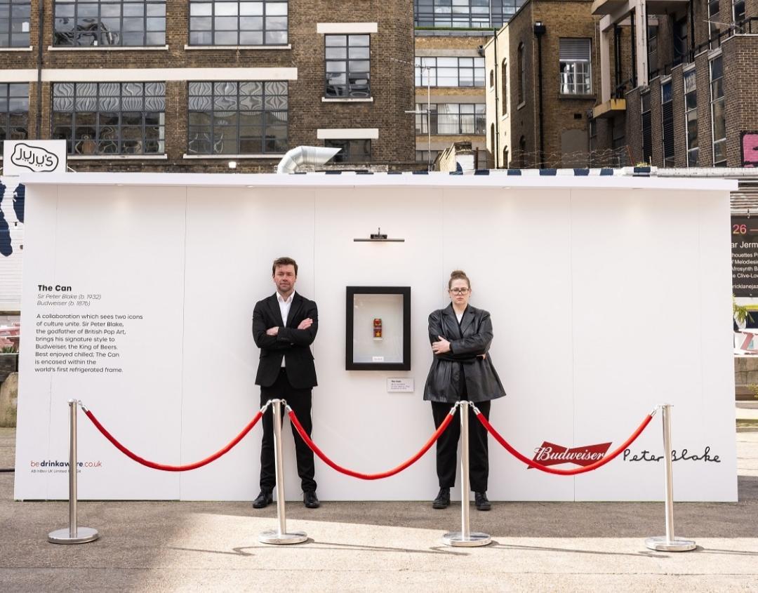 Unveiling of world's first fridge frame in the interactive exhibit at Truman Brewery. Photo courtesy of fabnews.live