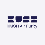 Hush air purity logo in colour